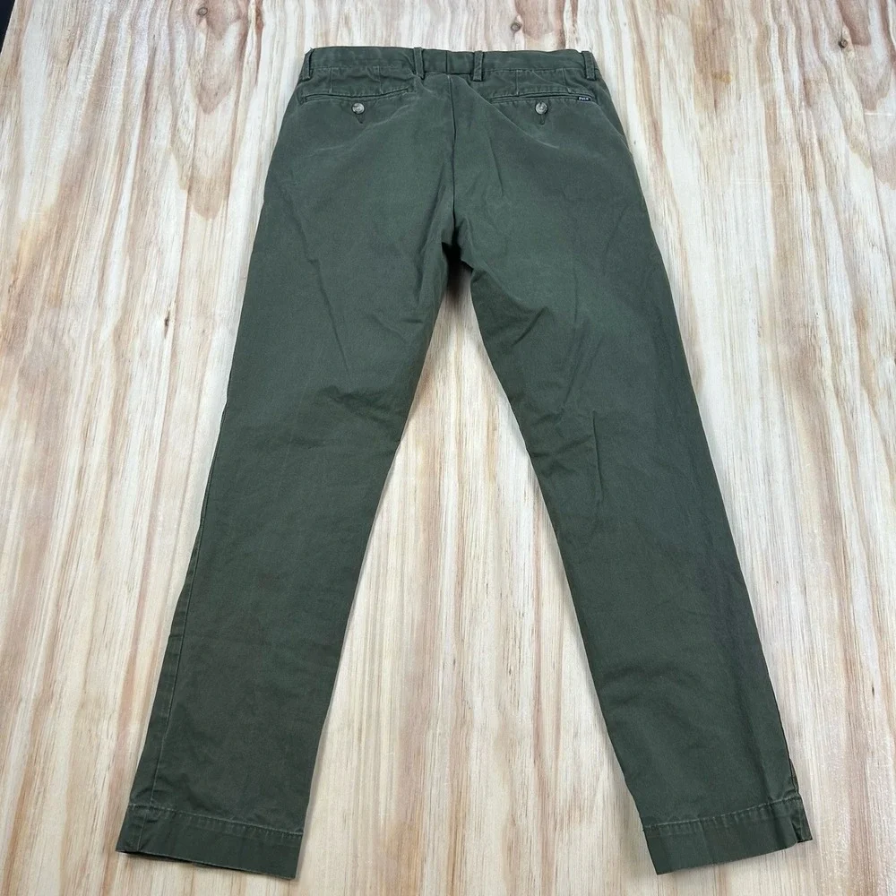 Polo Ralph Lauren Pants FIT 29x28 OG Green Chino Stretch Slim Fit Casual Tapered
